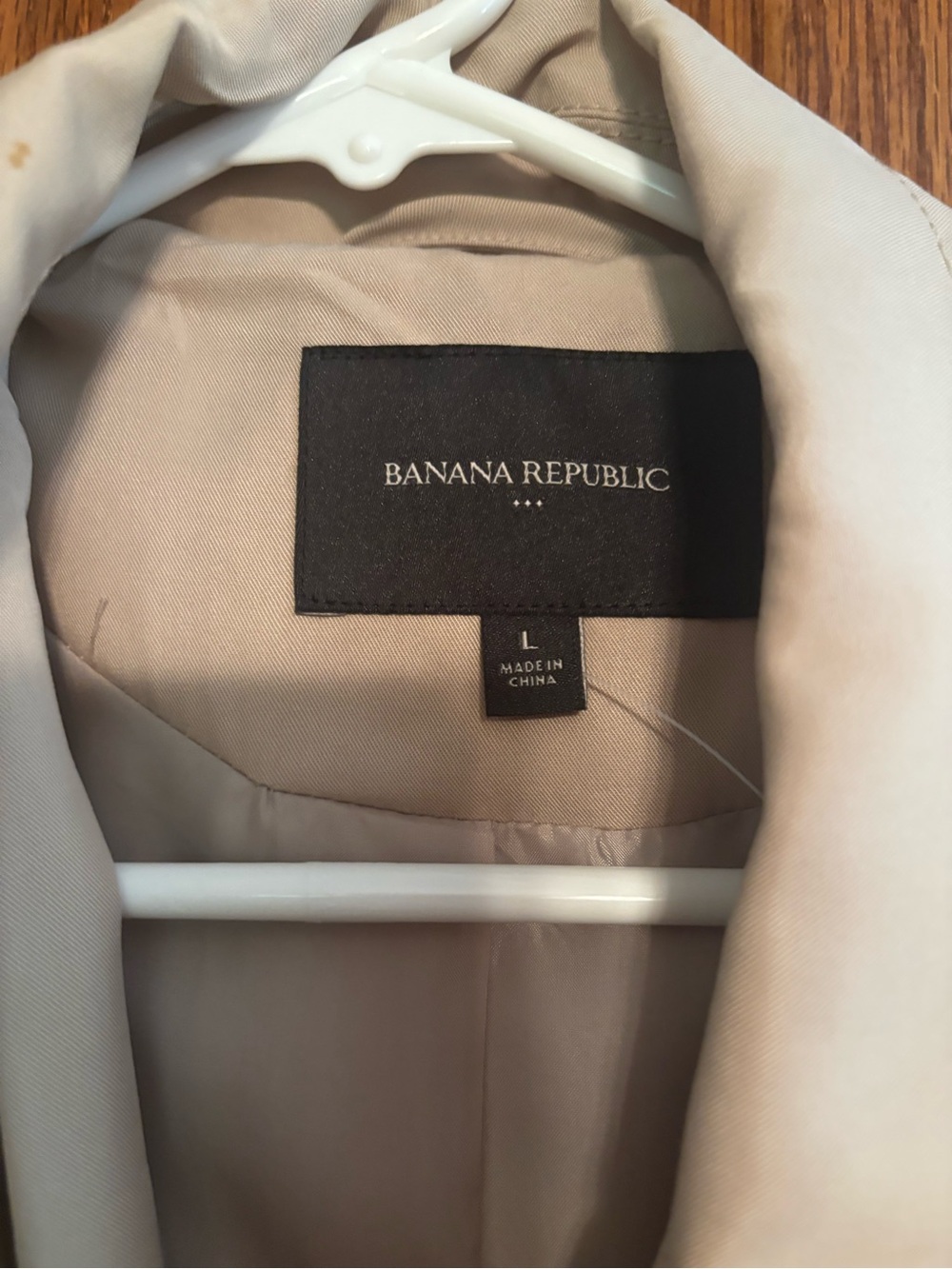 Banana Republic Light Beige Trench Coat
